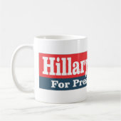 Mug Hillary Clinton pour le président 2016 (Gauche)