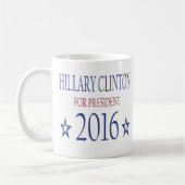 Mug Hillary Clinton pour le président 2016 (Gauche)