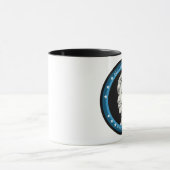 Mug hillary clinton : rayons bleus : (Centre)