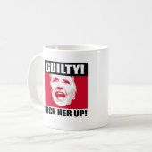 Mug Hillary est coupable - Verrouillez-la - - Anti-Hil (Devant gauche)