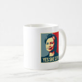 Mug hillary - oui elle peut - - (Devant droit)