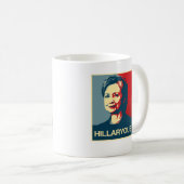 Mug HILLARYOUS - Poster anti-Hillary - - Anti-Hillary  (Devant droit)