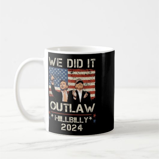 Mug Hillbilly 2024 Trump Vance Nous L'Avons Fait (Gauche)
