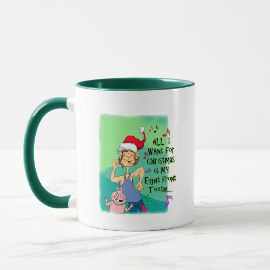 Mug Hillbilly chantant à propos de mes huit dents avan (Gauche)