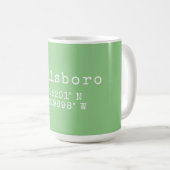 Mug Hillsboro Oregon Latitude Longitude (Devant droit)