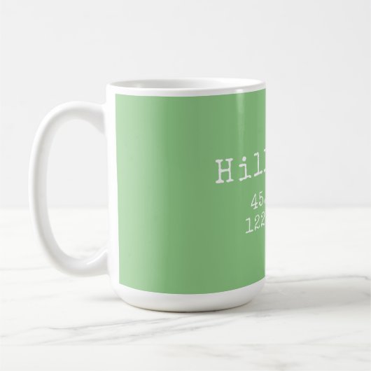 Mug Hillsboro Oregon Latitude Longitude (Gauche)