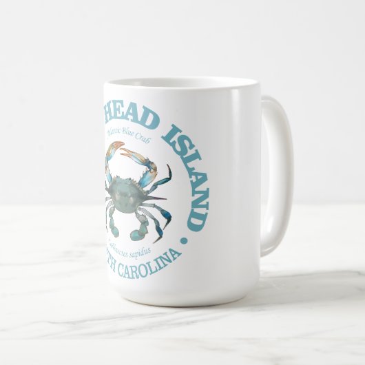 Mug Hilton Head (crabe bleu) (Devant droit)
