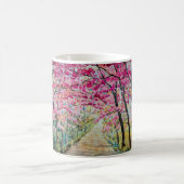 Mug Himalaya Cherry Roadside Aquarelle Paysage (Centre)