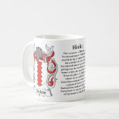 Mug Hinkle, origine, signification et la crête sur une (Devant gauche)