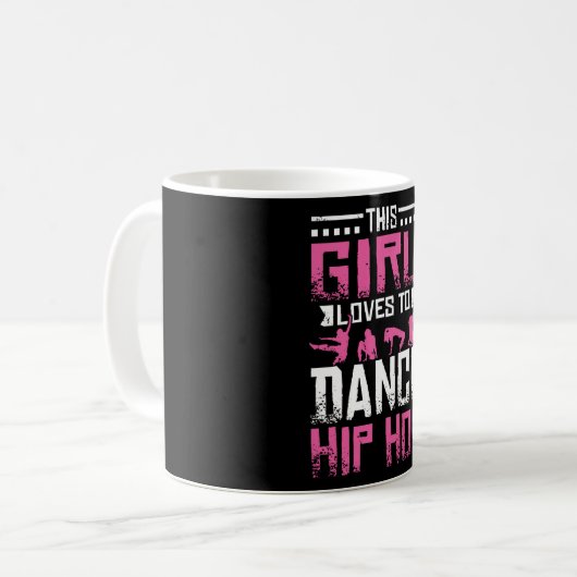 Mug Hip hop de danse fille (Devant gauche)