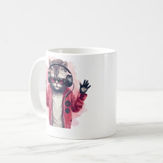 Mug Hip hop Kitty (Devant gauche)