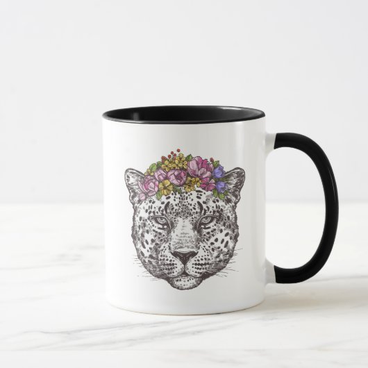 Mug Hippie de léopard chic (Droite)