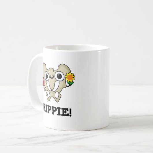 Mug Hippie Funny Hip Bone Pun (Devant gauche)