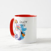 Mug Hippie Gnome : Profitez de la vie (Devant gauche)