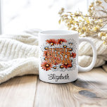 Mug Hippie Maman Nom personnalisé Retro Daisy Fleurs s<br><div class="desc">Célébrez l'amour et la joie de la maternité avec notre Hippie Maman Custom Name Retro Daisy Fleurs sauvages Coffee Mug. Cette charmant tasse présente un design d'inspiration rétro avec des fleurs sauvages de marguerite gais dans des tons doux et terreux, rayonnant l'esprit insouciant de l'époque hippie. Le mot "Maman" est...</div>