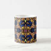 Mug Hippie psychédélique bleu et jaune (Centre)
