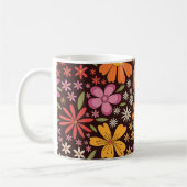 Mug Hippie Psychédélique les années 70 Fleurs Super Mo (Gauche)