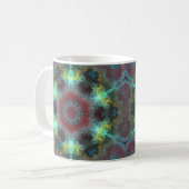 Mug Hippie psychédélique rouge bleu et jaune (Devant gauche)