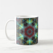Mug Hippie psychédélique rouge bleu et jaune (Gauche)
