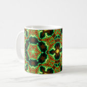 Mug Hippie psychédélique verte et orange (Devant gauche)
