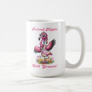 Mug Hippie Retraite Super Retro Tie Dye Flamant rose