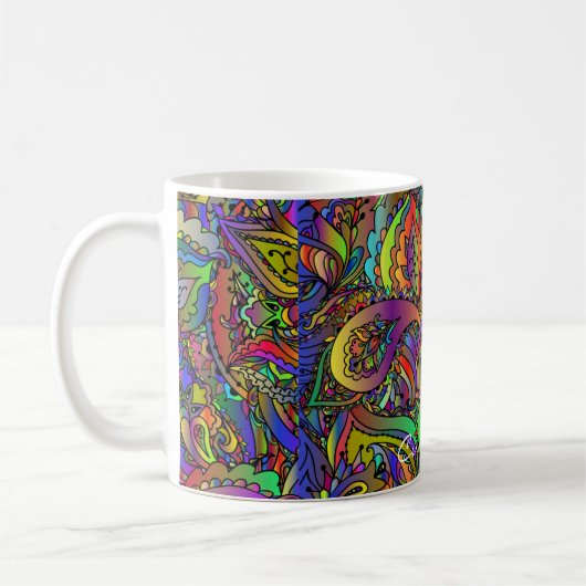 Mug Hippie Super Psychedelic Design Thunder_Cove (Gauche)