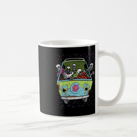 Mug Hippie Van Halloween Costume Retro Bones (Droite)