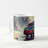 Mug Hippie Van Seascape Voyageur Mood Art (Devant gauche)
