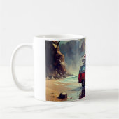 Mug Hippie Van Seascape Voyageur Mood Art (Gauche)