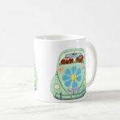 Mug Hippies Dachshunds Dans Leur Mobile De L'Amour Fle (Devant droit)