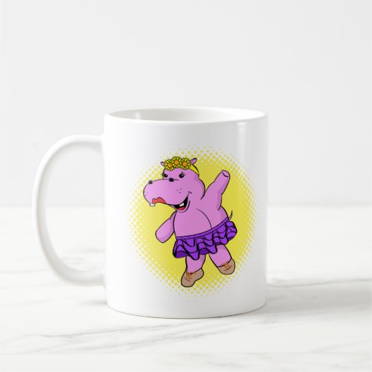 Mug Hippo Ballerina avec Tutu (Gauche)