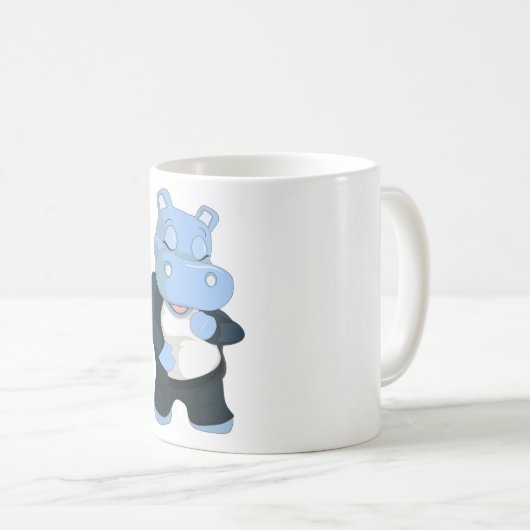 MUG HIPPO BLEU CUT (Devant droit)