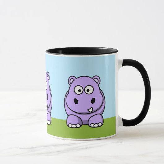 Mug Hippo de lavande mignon (Droite)