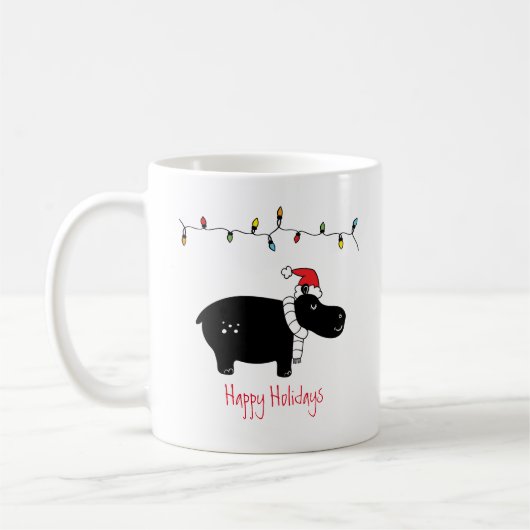 Mug Hippo de Noël fantastique (Gauche)