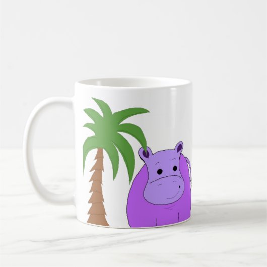 Mug Hippo doux violet (Gauche)