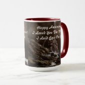 Mug Hippo Joyeux Anniversaire Design, (Devant droit)