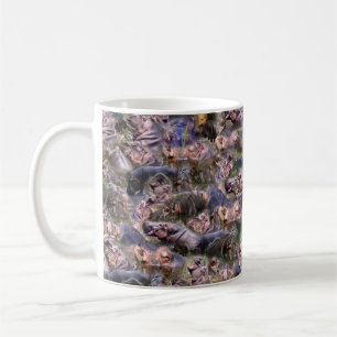 Mug Hippo Picture Collarge,