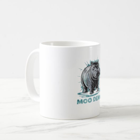 Mug Hippo Radiant Moo Deng (Devant gauche)