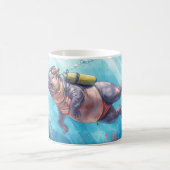 Mug Hippo Scuba sous l'eau (Centre)