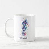 Mug Hippocampe à l'aquarelle élégant (Gauche)