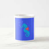 Mug Hippocampe de dessin animé bleu (Centre)