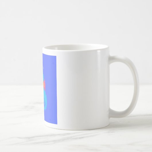Mug Hippocampe de dessin animé bleu (Droite)