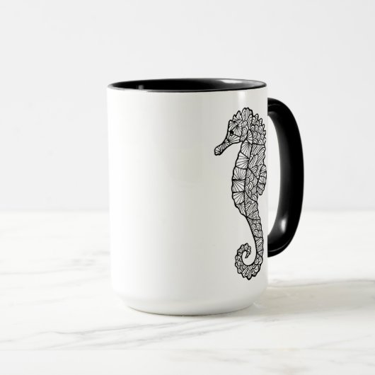 Mug Hippocampe inspiré (Devant droit)