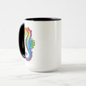 Mug Hippocampe polygonal arc-en-ciel (Devant gauche)