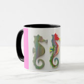 MUG HIPPOCAMPES D'ARC-EN-CIEL (Devant gauche)