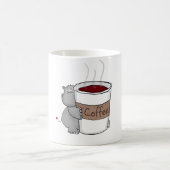 Mug Hippopotame avec du café (Centre)