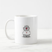 Mug Hippopotame avec le papillon sur son nez (Gauche)