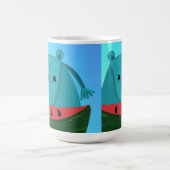 Mug Hippopotame bleu avec tranche de pastèque (Centre)