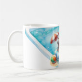 Mug Hippopotame dans la piscine avec un nom (Gauche)