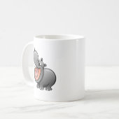 Mug Hippopotame de bande dessinée (Devant gauche)
